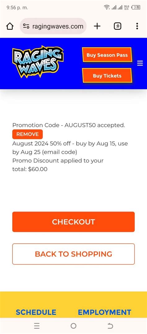 raging waves coupon code.